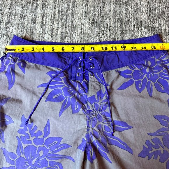 Pataloha Patagonia Tropical Floral Blue Purple Men's Shorts Size 32 Outdoors - Picture 6 of 9